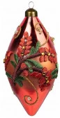 Новогоднее подвесное украшение из полиэстера и стекла / 6*6*13см арт.91550 (НГ) - КОЛОРЛОН ВТД Новосибирск