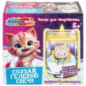 414354 Гелевая свеча сделай сам котик MultiArt в кор.40шт - КОЛОРЛОН ВТД Новосибирск