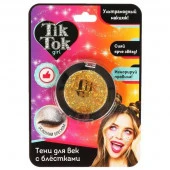 Тени для век с блестками, золотые TIK TOK GIRL  ES61572TTG - КОЛОРЛОН ВТД Новосибирск