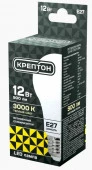 12W Лампа КРЕПТОН LED A60 12W E27 3000K - КОЛОРЛОН ВТД Новосибирск