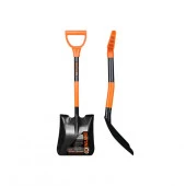 Лопата автомобильная цельнометаллическая совковая с пластиковой ручкой 1618 FINLAND - КОЛОРЛОН ВТД Новосибирск
