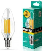 12W Camelion LED12-C35-FL/830/E14  (Эл.лампа светодиодная 12Вт 220В) - КОЛОРЛОН ВТД Новосибирск