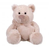 RL24053-18 Игрушка мягконабивная ТМ "Relana" Мишка с бантом и сердцем, 18 см, в/п 18*10*10 см - КОЛОРЛОН ВТД Новосибирск