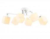 Люстра TR303088/6 WH/CH/FR белый/хром/белый матовый E27/6 max 40W 840*620*260 - КОЛОРЛОН ВТД Новосибирск