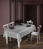 Скатерть DO&CO броде жаккард 160х220 VIYANA (серый) - КОЛОРЛОН ВТД Новосибирск