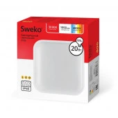 Светильник для ЖКХ светодиодный Sweko SUL-Q1-20W-230-4000K-WH 20W IP65 - КОЛОРЛОН ВТД Новосибирск