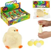 Т26403 1TOY Крутой замес Пушок таба сквиш цыпленок, 7*5см, пакет с хед., 12 шт в дб - КОЛОРЛОН ВТД Новосибирск