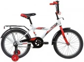 Велосипед NOVATRACK 18" ASTRA белый, тормоз нож, крылья, багажник, защита А-тип - КОЛОРЛОН ВТД Новосибирск