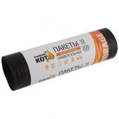 006978 Пакеты универсальные особо прочные"Рыжий кот", 200л (10шт/рул) черные - КОЛОРЛОН ВТД Новосибирск
