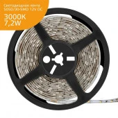355000107 Лента Gauss LED Elementary 5050/30-SMD 7.2W 12V DC теплый белый IP20 (5м) - КОЛОРЛОН ВТД Новосибирск