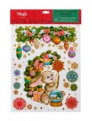 Новогоднее оконное украшение Зайка из ПВХ пленки, 30х38см арт.88349 - КОЛОРЛОН ВТД Новосибирск