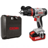 * CROWN Дрель-шуруп. акк CT21076HMX-4 BMC, 20В/4,0Ач x2Li, 22ступ, 0-400/1500/мин, 40/60Нм, кейс - КОЛОРЛОН ВТД Новосибирск