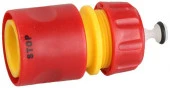 Соединитель GRINDA пластмассовый с автостопом, 1/2"  8-426329 - КОЛОРЛОН ВТД Новосибирск