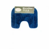 Коврик для унитаза Lux Border ПЛЮШ 45*55 blue голубой - КОЛОРЛОН ВТД Новосибирск