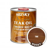 HUSKY Тиковое масло с твердым воском Тик (0,9л; 6шт) - КОЛОРЛОН ВТД Новосибирск