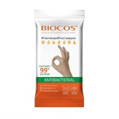 BioCos Ладошки 15шт. Влажные антибактериальные салфетки с еврослотом - КОЛОРЛОН ВТД Новосибирск