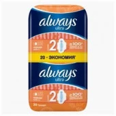 ALWAYS Ultra Женские гигиенические прокладки Normal Plus Duo 20шт - КОЛОРЛОН ВТД Новосибирск