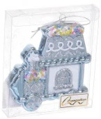 Ёлочная игрушка "Пряничная машина" 9,5*2*10,5 см, голубой 916-0683 - КОЛОРЛОН ВТД Новосибирск