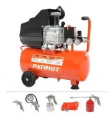 Компрессор Patriot EURO 50-260, 260л/мин-вход, 1,8 кВт, 8bar, масляный, 50л - КОЛОРЛОН ВТД Новосибирск