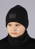 CLEVER 544084ха Шапка детская, 52-54, Черный - КОЛОРЛОН ВТД Новосибирск