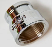 Муфта переходная хром  1/2"х3/8" внутренняя резьба   K-SF028  TIM - КОЛОРЛОН ВТД Новосибирск