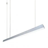 ***14-25 Светильник линейный подвесной LED, 24Вт, IP 44, 4х4х100 см, цвет - серебро - КОЛОРЛОН ВТД Новосибирск