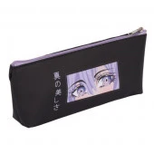 Пенал-косметичка КОКОС 210*80*35 "Eyes" 230445 мягкий,ПВХ,лодочка - КОЛОРЛОН ВТД Новосибирск