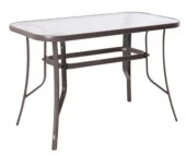 Стол Nolita L120хW70хH72см сталь 35х14/25х0.8мм корич арт.10922-0006-2 Код272155 - КОЛОРЛОН ВТД Новосибирск