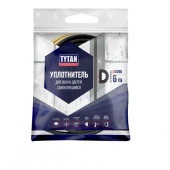 TYTAN Professional Уплотнитель для окон и дверей D 6m x 9mm x 7,5mm Чёрный - КОЛОРЛОН ВТД Новосибирск