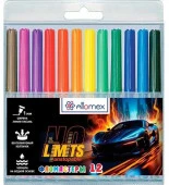 Фломастеры 12цв. ATTOMEX "No Limits" 5081620 вент.колп.,пластик.блист. - КОЛОРЛОН ВТД Новосибирск