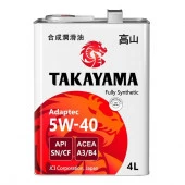 Масло моторное Takayama Adaptec 5W40 A3/B4 SN/CF 4л синт - КОЛОРЛОН ВТД Новосибирск