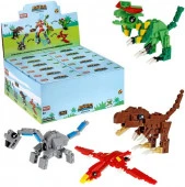 Т23987 1Toy Blockformers "Динозавры-Трансформеры" 2 в 1 (д/б 12 шт., в асс. 4 видов, коробка) с кр - КОЛОРЛОН ВТД Новосибирск