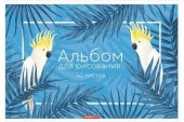 Альб д.рис 40л скр А4 11763-EAC Белые попугаи (гофр20_(2*10)) - КОЛОРЛОН ВТД Новосибирск