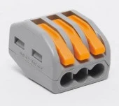 DYNEL 222-413 (5 шт) клемма 3-ая (0,08-4мм2) DY-03-01-002-R5 - КОЛОРЛОН ВТД Новосибирск
