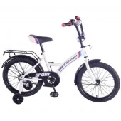 283804  Велосипед детский 18" BMW gw-тип, багажн., страх.кол., звонок, бел. - КОЛОРЛОН ВТД Новосибирск