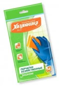 Перчатки  латексные "ХОЗЯЮШКА Мила" ЭКОНОМ размер М 17019 - КОЛОРЛОН ВТД Новосибирск