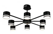 Люстра MS 1195/8 Норман Чёрный 8*GX53 max.11W 790x790х350mm - КОЛОРЛОН ВТД Новосибирск