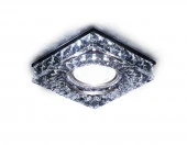 ***S251 BK хром/тонированный хрусталь/MR16+3W(LED WHITE) - КОЛОРЛОН ВТД Новосибирск