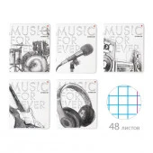 7-48-581  ТЕТРАДЬ 48Л. "MUSIC. BLACK&WHITE" - КОЛОРЛОН ВТД Новосибирск