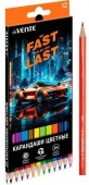 Карандаши 12цв. deVENTE "Fast Or Last" 5022537 шестигр.,2М,диаметр гриф.2,8мм,к/к - КОЛОРЛОН ВТД Новосибирск