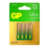 Алкалиновые батарейки GP Ultra Alkaline G-Tech 24А AАA - 4 шт. - КОЛОРЛОН ВТД Новосибирск