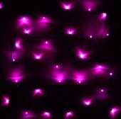 Гирлянда для дома  7,5м 80 ламп LED зелёный пров.,8 реж, IP-20, Розовый - КОЛОРЛОН ВТД Новосибирск