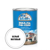 ЭКСПЕРТ Эмаль ПФ-115 мат белая RAL 9003 (0,8кг; 6шт) - КОЛОРЛОН ВТД Новосибирск