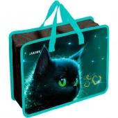 Папка пластик,с ручками А4 deVENTE "Black Cat" 8054472 с расш.10см,500мкм - КОЛОРЛОН ВТД Новосибирск