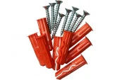 Шуруп Zn 5,0х70 в компл. с дюбелем MULTI 10x40 (4 шт.) - КОЛОРЛОН ВТД Новосибирск
