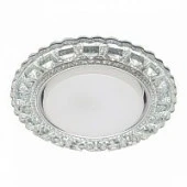 ***Точка с LED подсветкой  20LED*2835 SMD 6400K, 15W GX53,  прозрачный, хром CD4045 с драйвером - КОЛОРЛОН ВТД Новосибирск