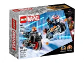 76260 Конструктор LEGO Super Heroes "Черная вдова и Капитан Америка на мотоциклах" - КОЛОРЛОН ВТД Новосибирск