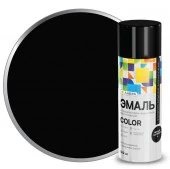 Эмаль аэрозольная Лакра Color универсальная  Черный матовый 4 - КОЛОРЛОН ВТД Новосибирск