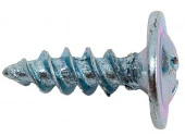 Саморез полусфера с прессшайбой, острый, цинк 4,2х13 кор. с ок. - 200 шт. SteelRex - КОЛОРЛОН ВТД Новосибирск