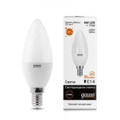 8W Gauss Elementary Свеча 8W 520lm 3000K Е14 LED - КОЛОРЛОН ВТД Новосибирск